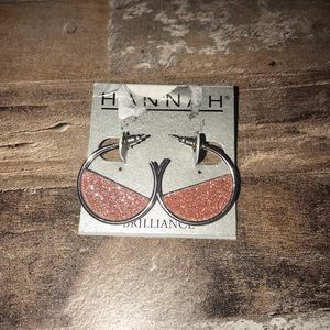 Pink, sparkly earrings